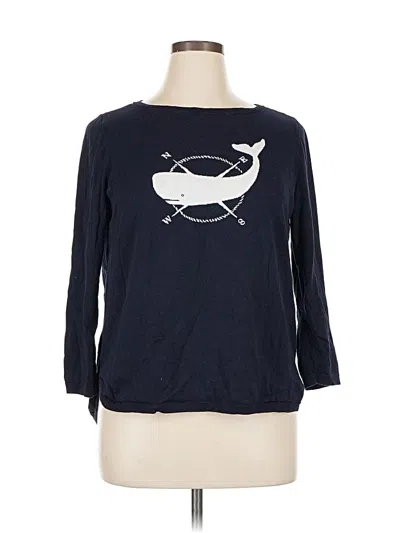 Pre-owned Talbots Pullover Sweater In Blue