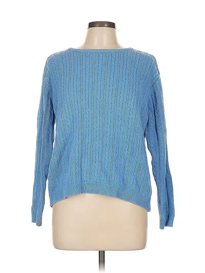 Pre-owned Talbots Pullover Sweater In Blue