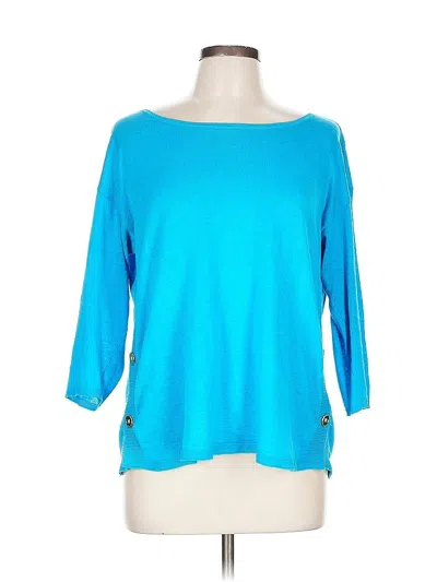 Pre-owned Talbots Pullover Sweater In Blue