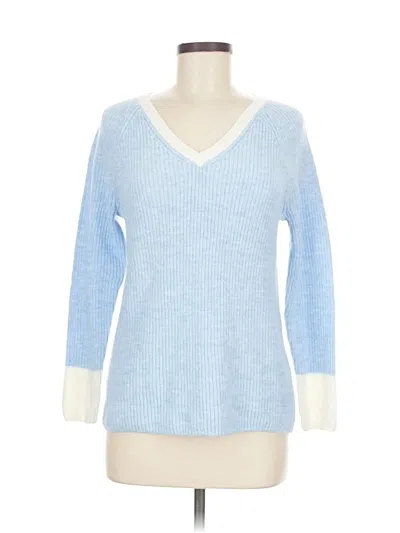 Pre-owned Talbots Pullover Sweater In Blue