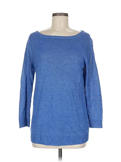 Pre-owned Talbots Pullover Sweater In Blue