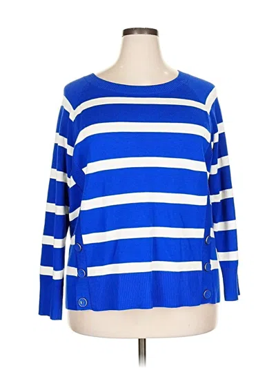 Pre-owned Talbots Pullover Sweater In Blue