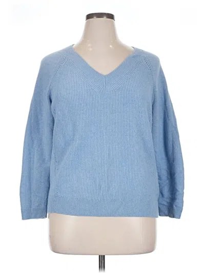 Pre-owned Talbots Pullover Sweater In Blue