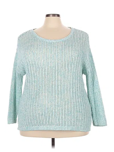 Pre-owned Talbots Pullover Sweater In Blue