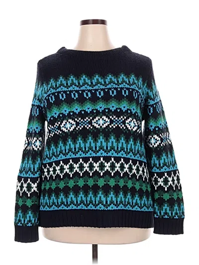 Pre-owned Talbots Pullover Sweater In Blue