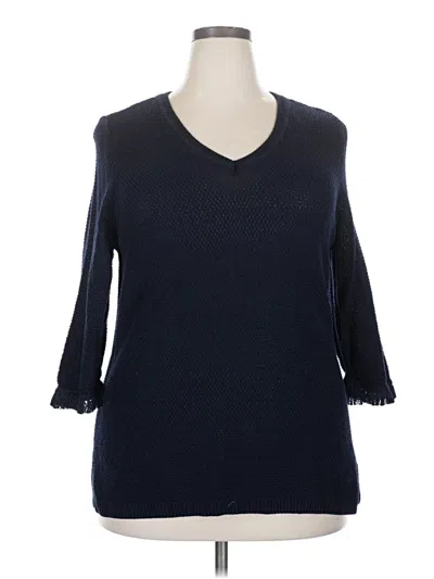 Pre-owned Talbots Pullover Sweater In Blue