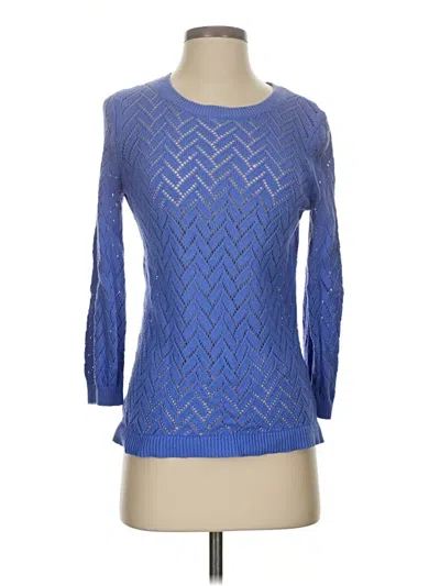 Pre-owned Talbots Pullover Sweater In Blue
