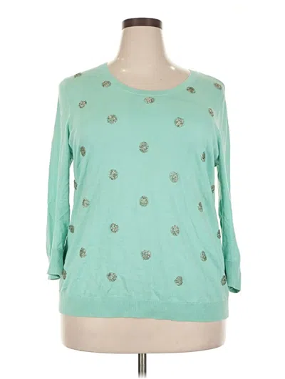 Pre-owned Talbots Pullover Sweater In Blue