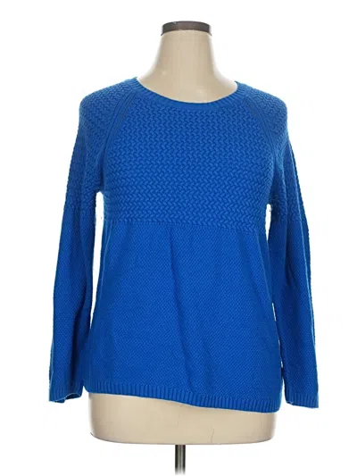 Pre-owned Talbots Pullover Sweater In Blue