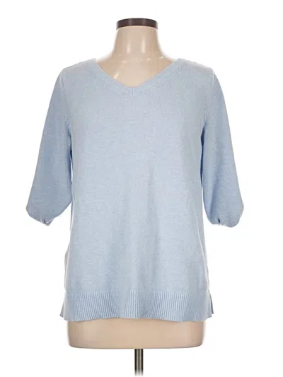 Pre-owned Talbots Pullover Sweater In Blue