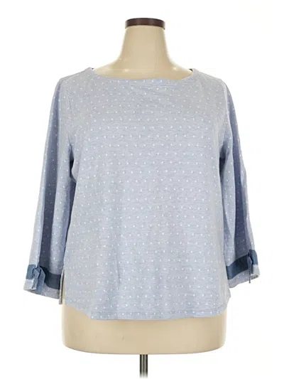 Pre-owned Talbots Pullover Sweater In Blue