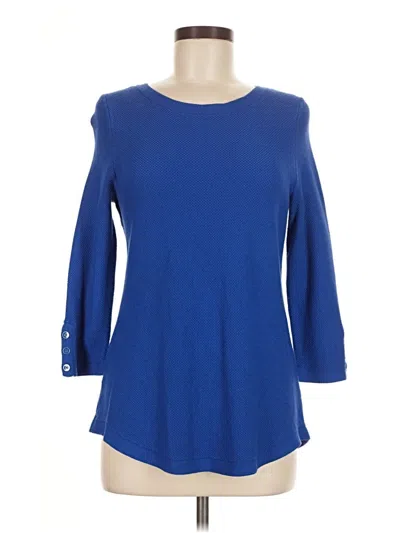 Pre-owned Talbots Pullover Sweater In Blue