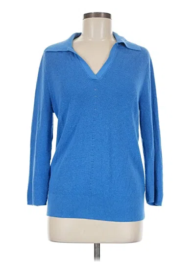 Pre-owned Talbots Pullover Sweater In Blue
