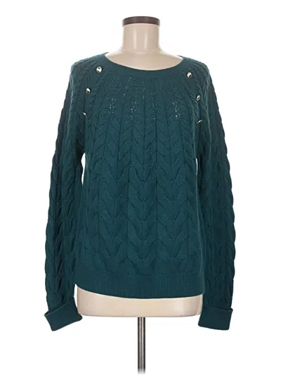 Pre-owned Talbots Pullover Sweater In Blue