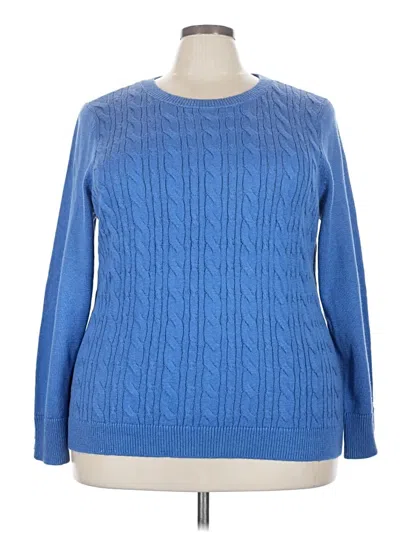 Pre-owned Talbots Pullover Sweater In Blue