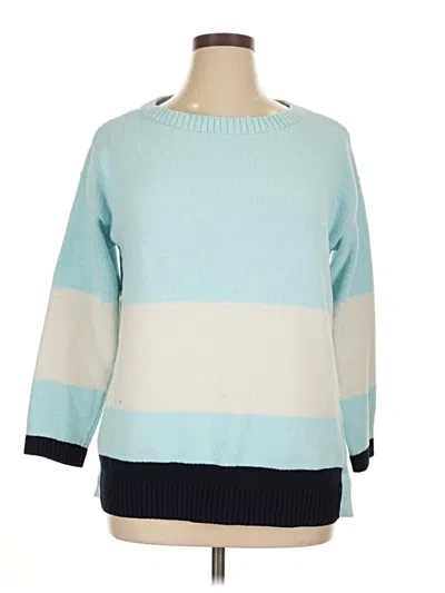 Pre-owned Talbots Pullover Sweater In Blue