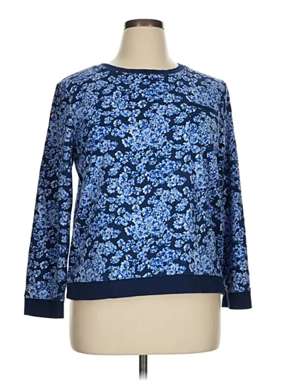 Pre-owned Talbots Pullover Sweater In Blue