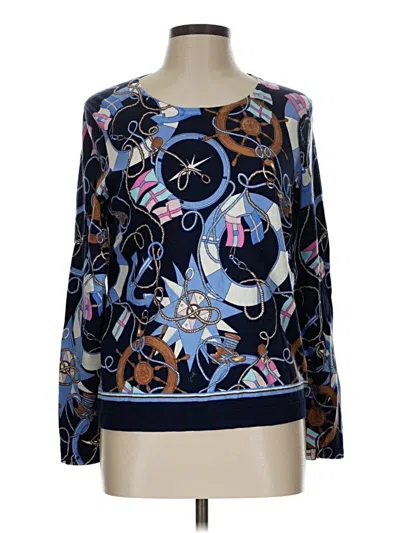 Pre-owned Talbots Pullover Sweater In Blue