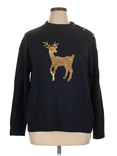 Pre-owned Talbots Pullover Sweater In Blue