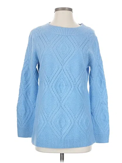 Pre-owned Talbots Pullover Sweater In Blue