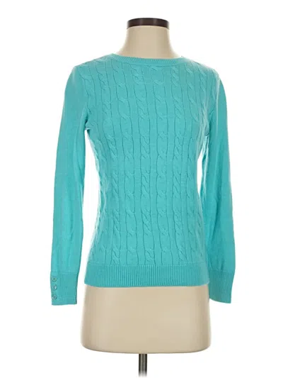 Pre-owned Talbots Pullover Sweater In Blue