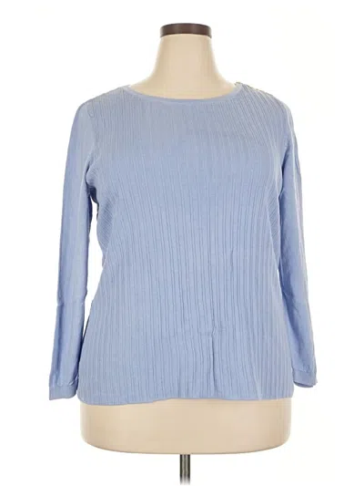 Pre-owned Talbots Pullover Sweater In Blue