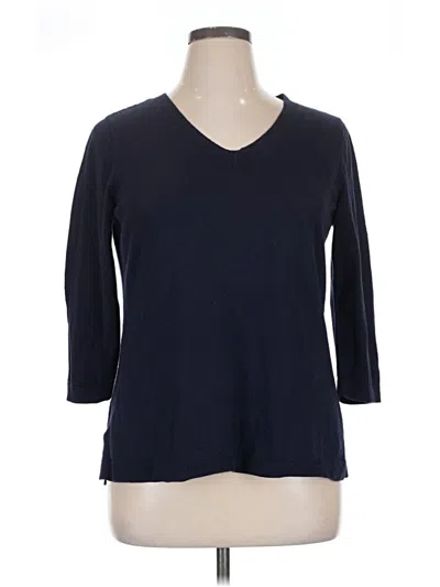 Pre-owned Talbots Pullover Sweater In Blue