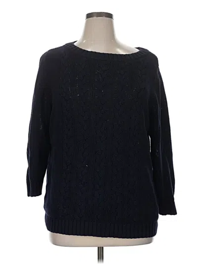 Pre-owned Talbots Pullover Sweater In Blue