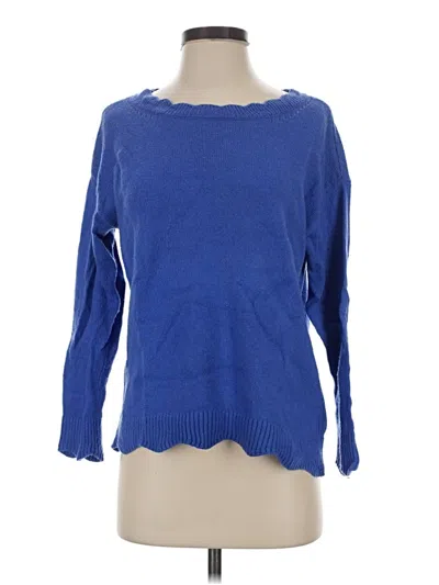 Pre-owned Talbots Pullover Sweater In Blue