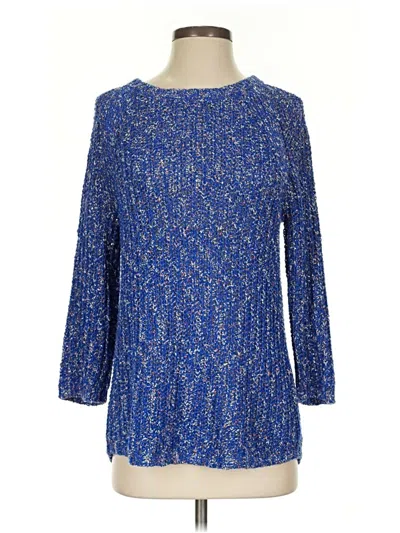 Pre-owned Talbots Pullover Sweater In Blue