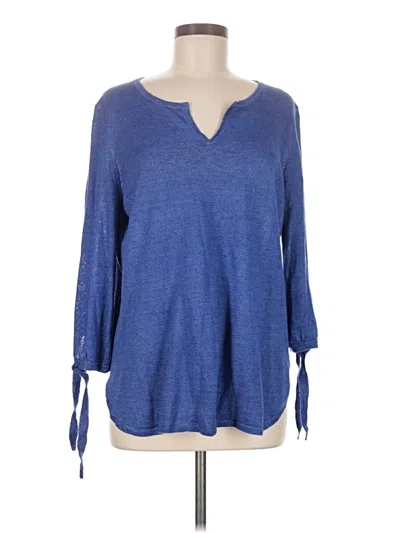 Pre-owned Talbots Pullover Sweater In Blue