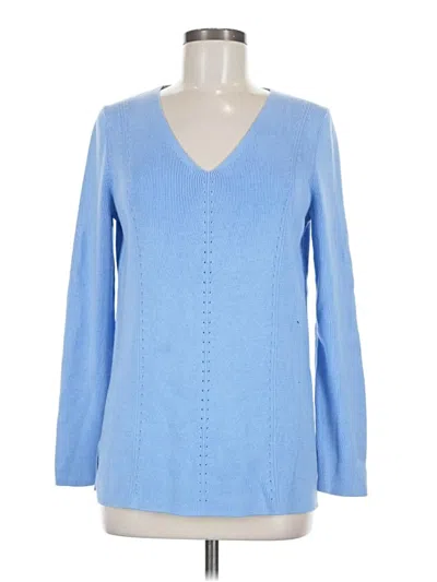 Pre-owned Talbots Pullover Sweater In Blue