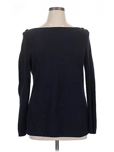 Pre-owned Talbots Pullover Sweater In Blue
