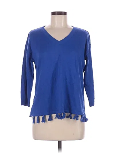 Pre-owned Talbots Pullover Sweater In Blue