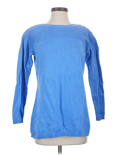 Pre-owned Talbots Pullover Sweater In Blue