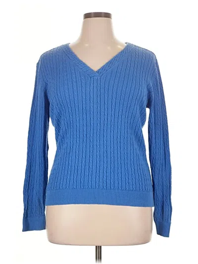 Pre-owned Talbots Pullover Sweater In Blue