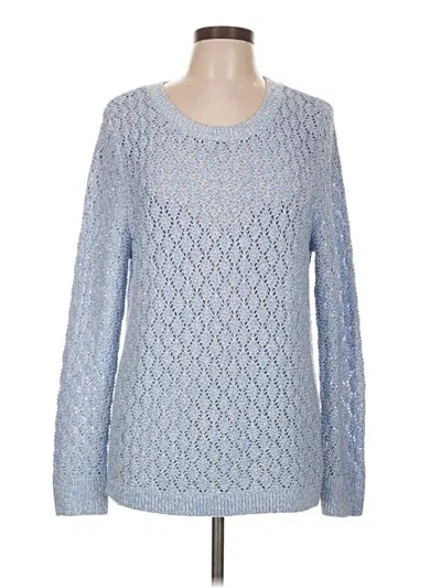 Pre-owned Talbots Pullover Sweater In Blue