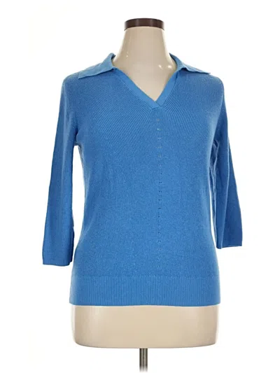 Pre-owned Talbots Pullover Sweater In Blue