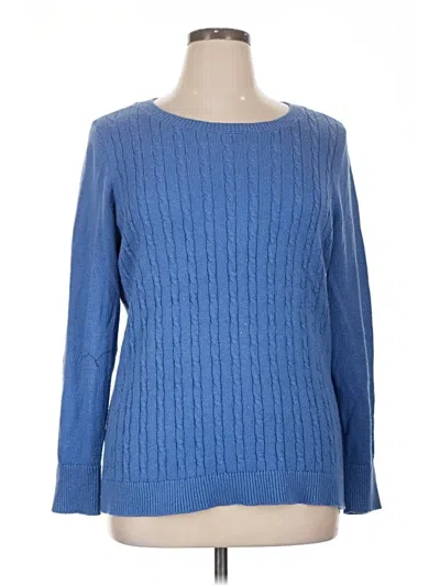 Pre-owned Talbots Pullover Sweater In Blue