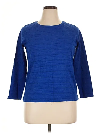 Pre-owned Talbots Pullover Sweater In Blue