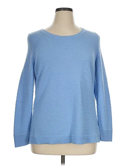 Pre-owned Talbots Pullover Sweater In Blue