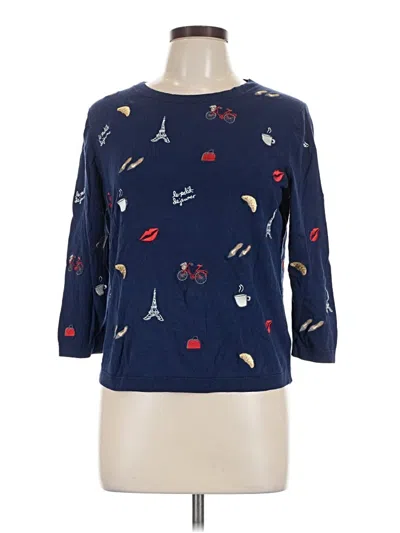 Pre-owned Talbots Pullover Sweater In Blue