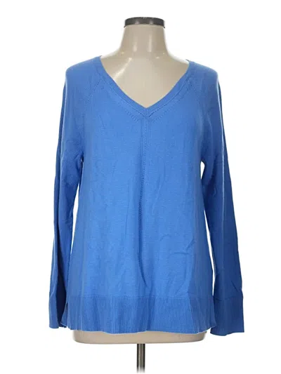 Pre-owned Talbots Pullover Sweater In Blue