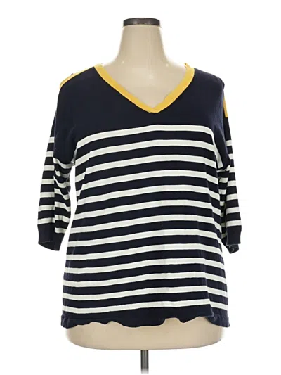 Pre-owned Talbots Pullover Sweater In Blue