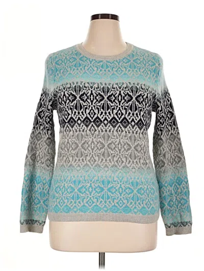 Pre-owned Talbots Pullover Sweater In Blue