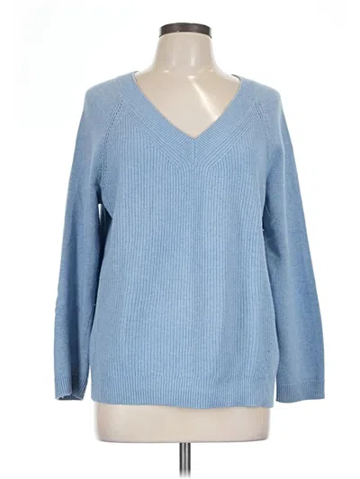 Pre-owned Talbots Pullover Sweater In Blue