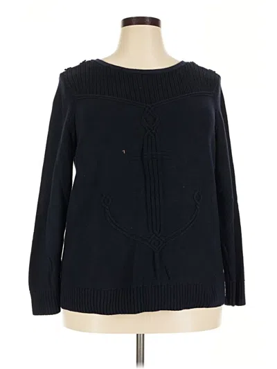 Pre-owned Talbots Pullover Sweater In Blue