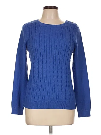 Pre-owned Talbots Pullover Sweater In Blue