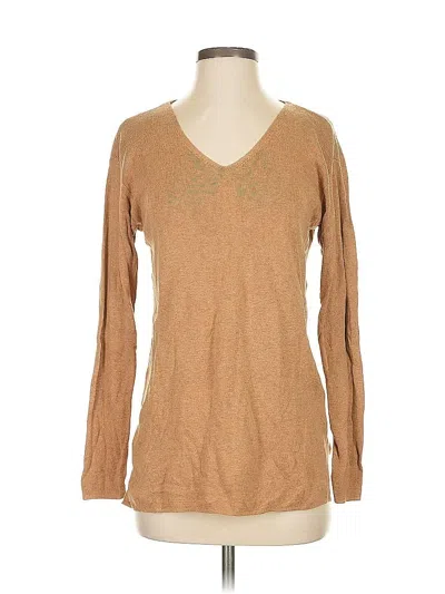 Pre-owned Talbots Pullover Sweater In Brown