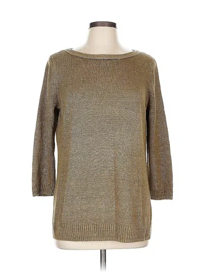 Pre-owned Talbots Pullover Sweater In Brown
